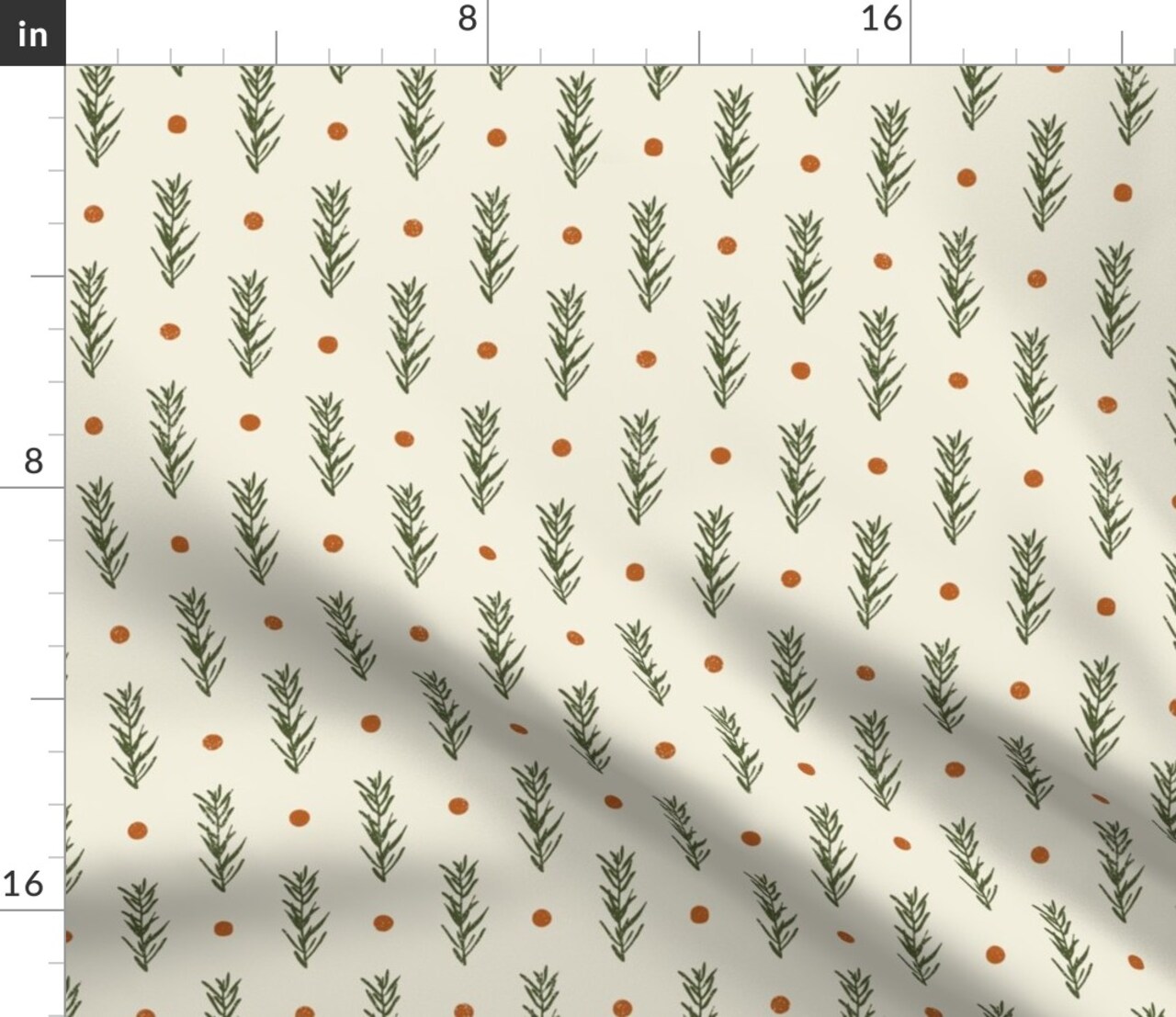 Rustic Holiday Woodland Nature Pine Fir Forest Trees Winter Christmas Custom Printed Fabric by Spoonflower Various Fabrics by the Yard or Fat Quarter